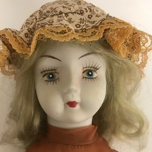Vintage Porcelain Prairie Doll